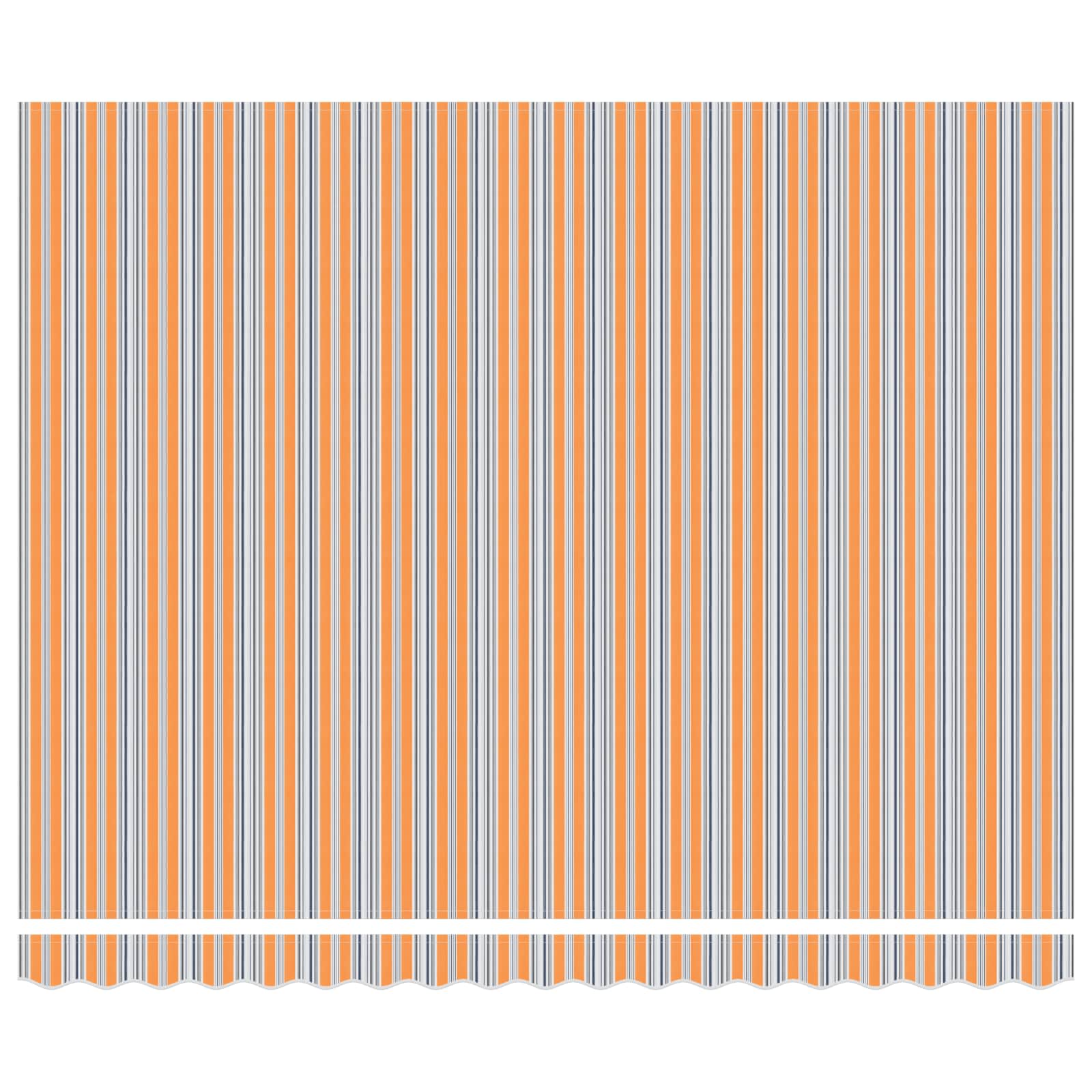 Vidaxx faltbarer Sonnenschirm blau und orange 400 × 300 cm