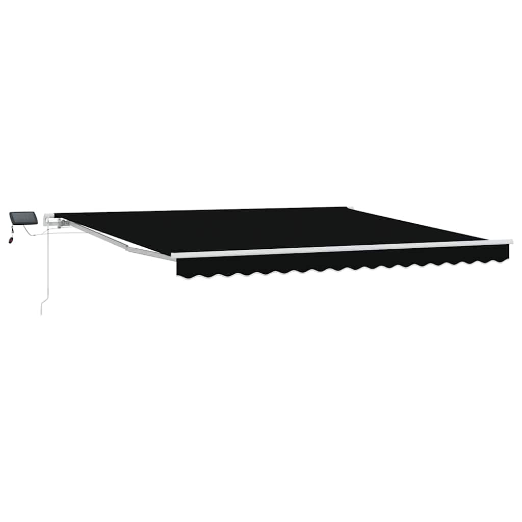 Vidaxx Faltmarkise schwarz 400 × 300 cm Stoff und Stahl