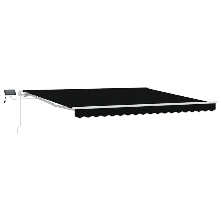 Vidaxx Faltmarkise schwarz 400 × 300 cm Stoff und Stahl