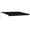 Vidaxx faltbarer Sonnenschirm schwarz 400 × 300 cm Polyester und Stahl