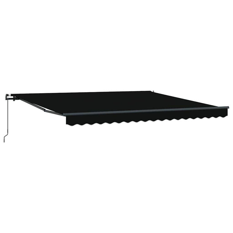 Vidaxx faltbarer Sonnenschirm schwarz 400 × 300 cm Polyester und Stahl