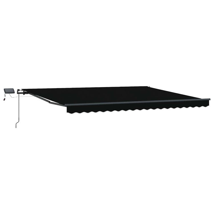 Vidaxx faltbarer Sonnenschirm schwarz 400 × 300 cm Stoff