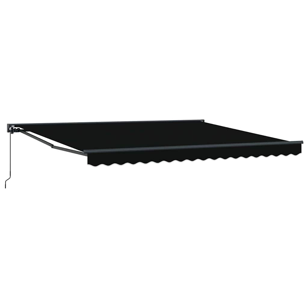 Vidaxx faltbarer Sonnenschirm schwarz 400 × 300 cm Polyester und Metall