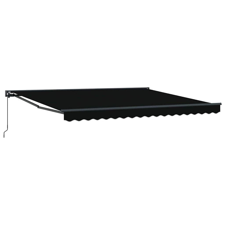 Vidaxx faltbarer Sonnenschirm schwarz 400 × 300 cm Polyester und Metall