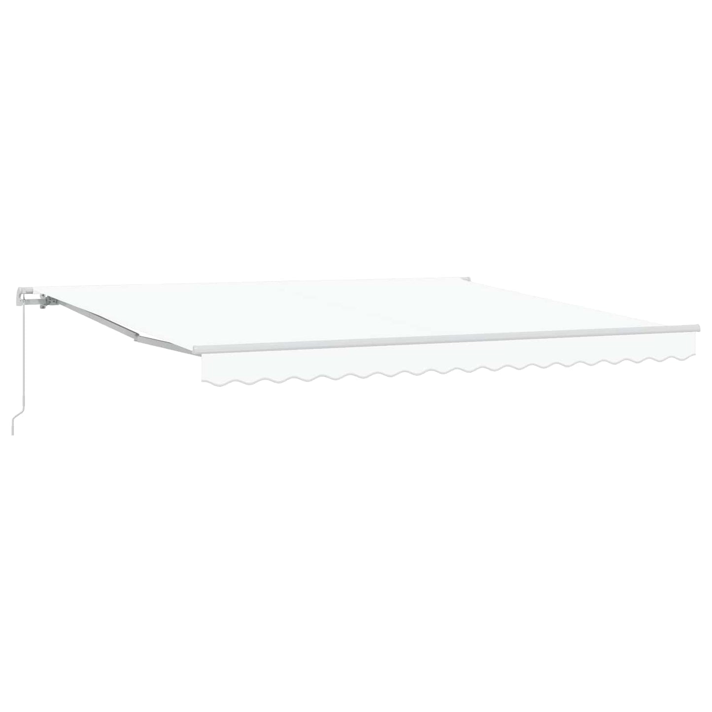Vidaxx faltbarer Sonnenschirm weiß 400 × 300 cm Polyester und Aluminium