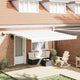 Vidaxx faltbarer Sonnenschirm weiß 400 × 300 cm Stoff und Stahl