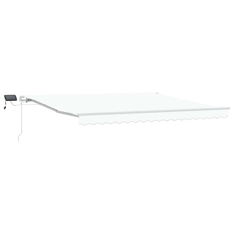 Vidaxx faltbarer Sonnenschirm weiß 400 × 300 cm Stoff und Stahl