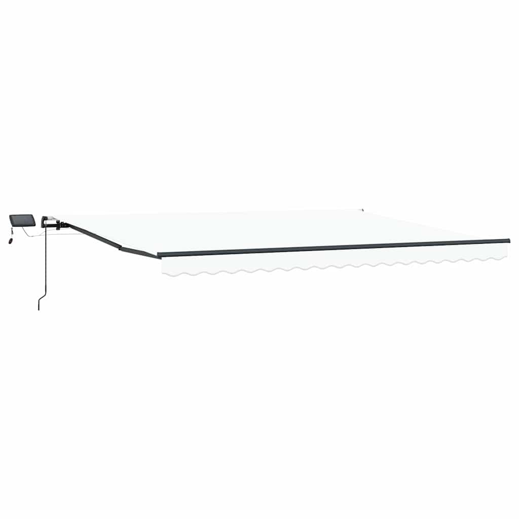 Vidaxx Faltsonnenschirm weiß 400 × 300 cm Stoff