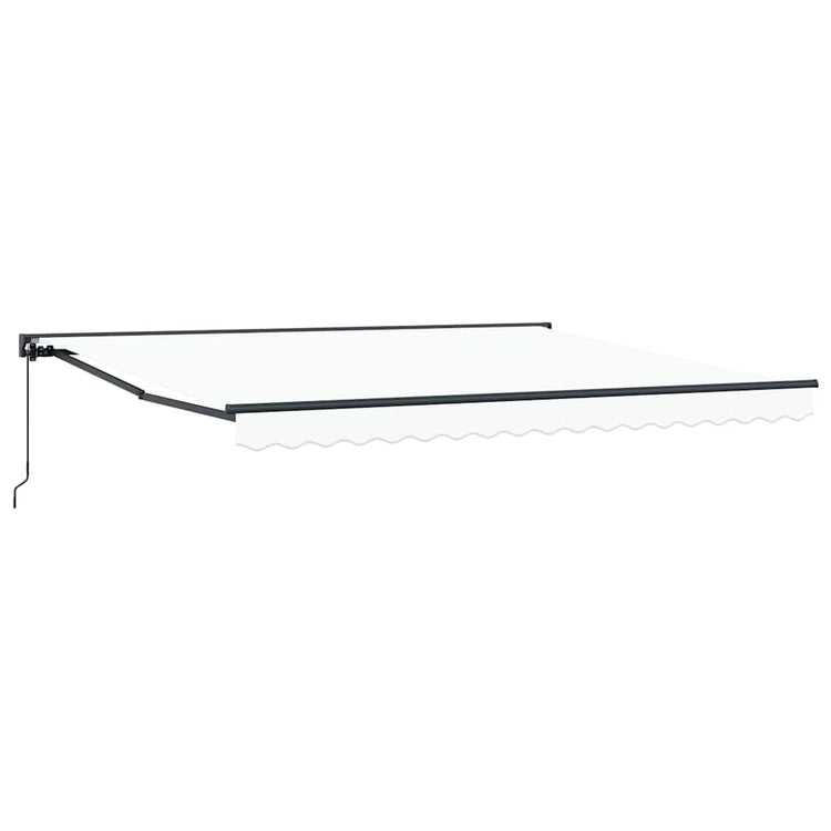 Vidaxx faltbarer Sonnenschirm weiß 400 × 300 cm Polyester und Metall