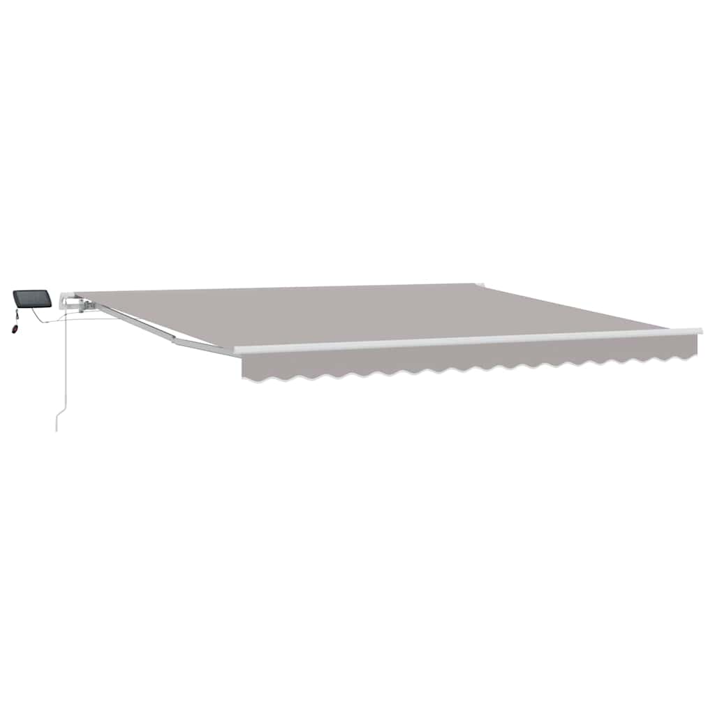 Vidaxx faltbarer Sonnenschirm hellgrau 400 × 300 cm Stoff und Stahl