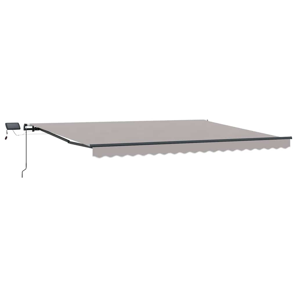 Vidaxx faltbarer Sonnenschirm hellgrau 400 × 300 cm Stoff