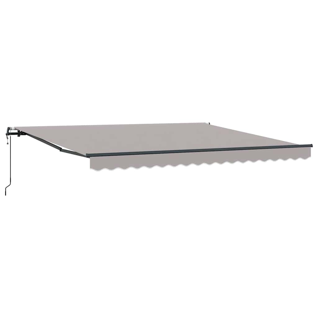 Vidaxx Faltmarkise hellgrau 400 × 300 cm