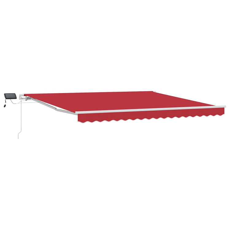 Vidaxx faltbarer Sonnenschirm rot 400 × 300 cm Stoff und Stahl