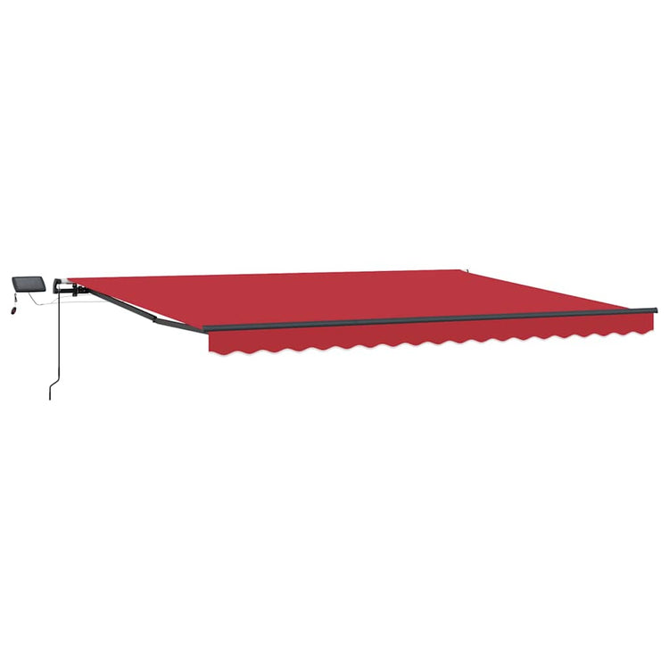Vidaxx faltbarer Sonnenschirm rot 400 × 300 cm Stoff