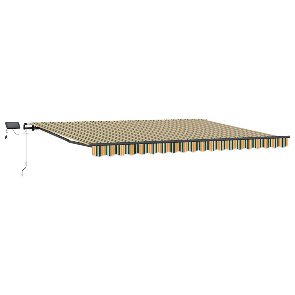 Vidaxx faltbarer Sonnenschirm grün und gelb 400 × 300 cm Stoff