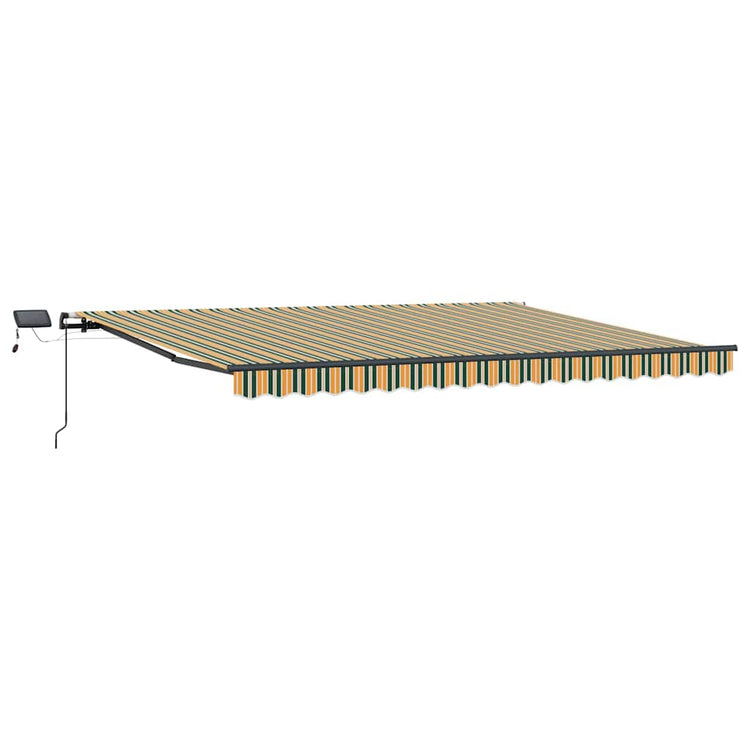 Vidaxx faltbarer Sonnenschirm grün und gelb 400 × 300 cm Stoff
