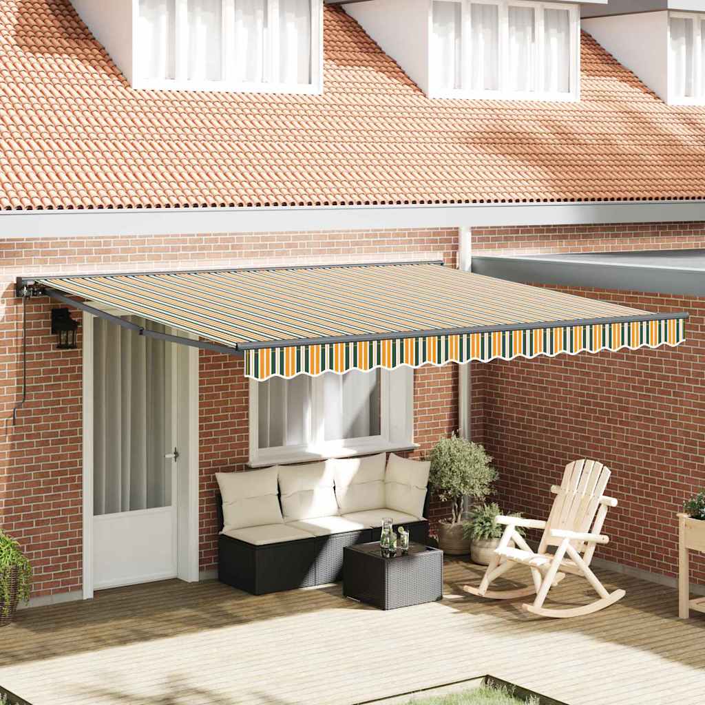 Vidaxx faltbarer Sonnenschirm grün und gelb 400 × 300 cm
