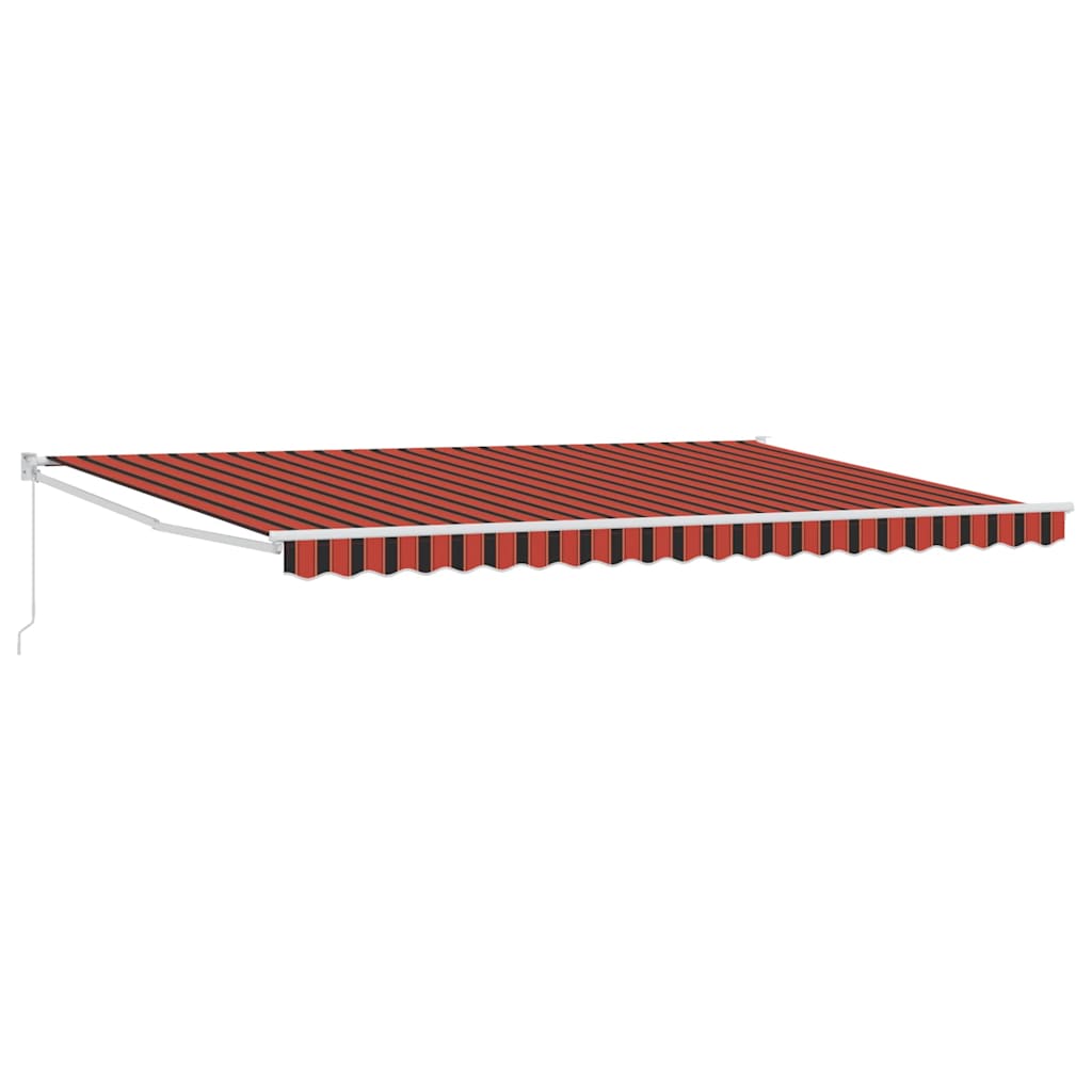 Vidaxx Markise Orange und Braun 500 x 300 x 165 cm Polyester und Metall
