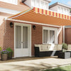 Vidaxx-Markise Gelb und Orange 500 x 300 x 165 cm Polyester und Metall