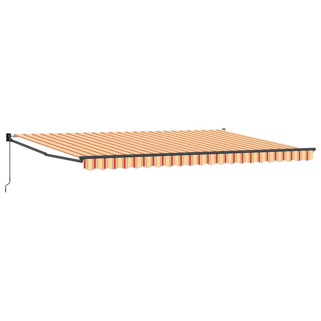 Vidaxx-Markise Gelb und Orange 500 x 300 x 165 cm Polyester und Metall