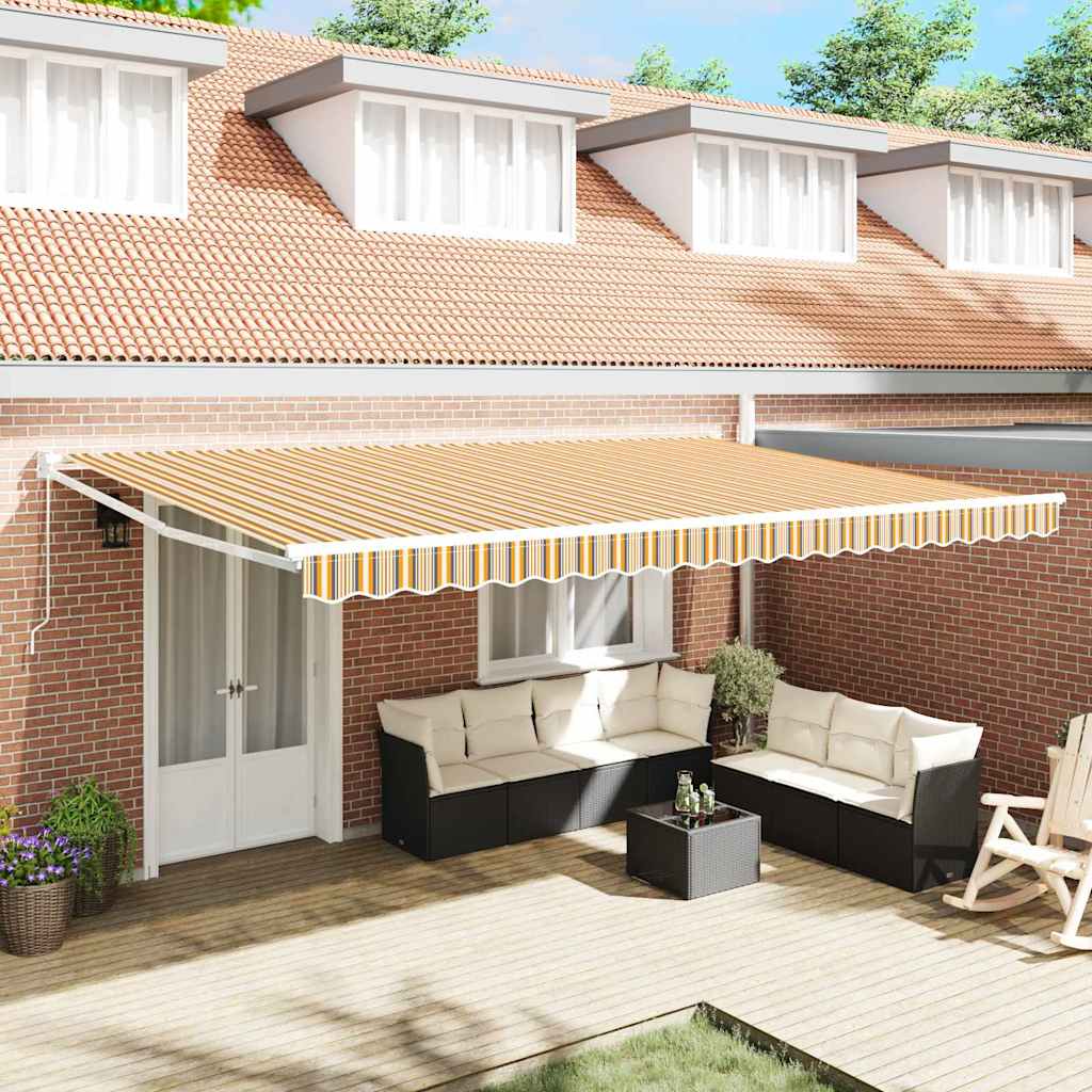 Vidaxx faltbarer Sonnenschirm mehrfarbig 500 × 300 cm