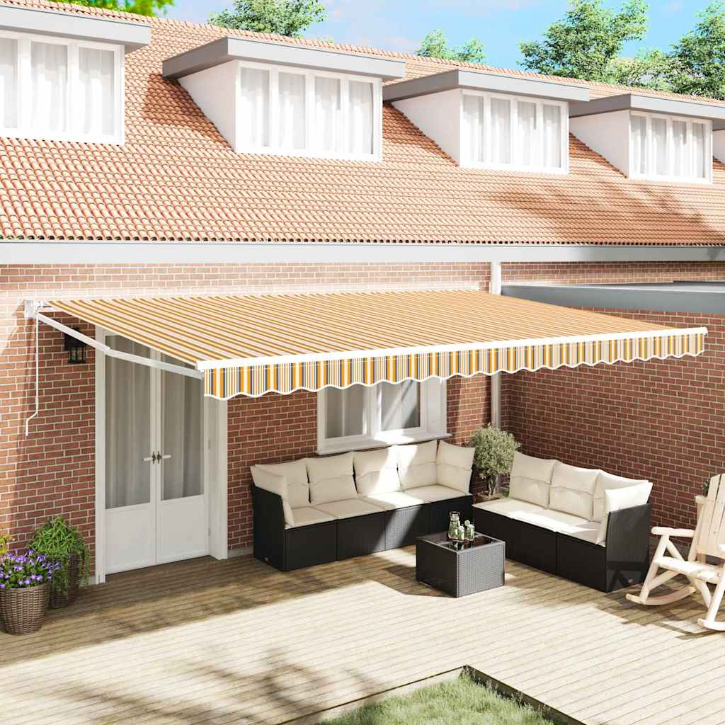 Vidaxx faltbarer Sonnenschirm mehrfarbig 500 × 300 cm