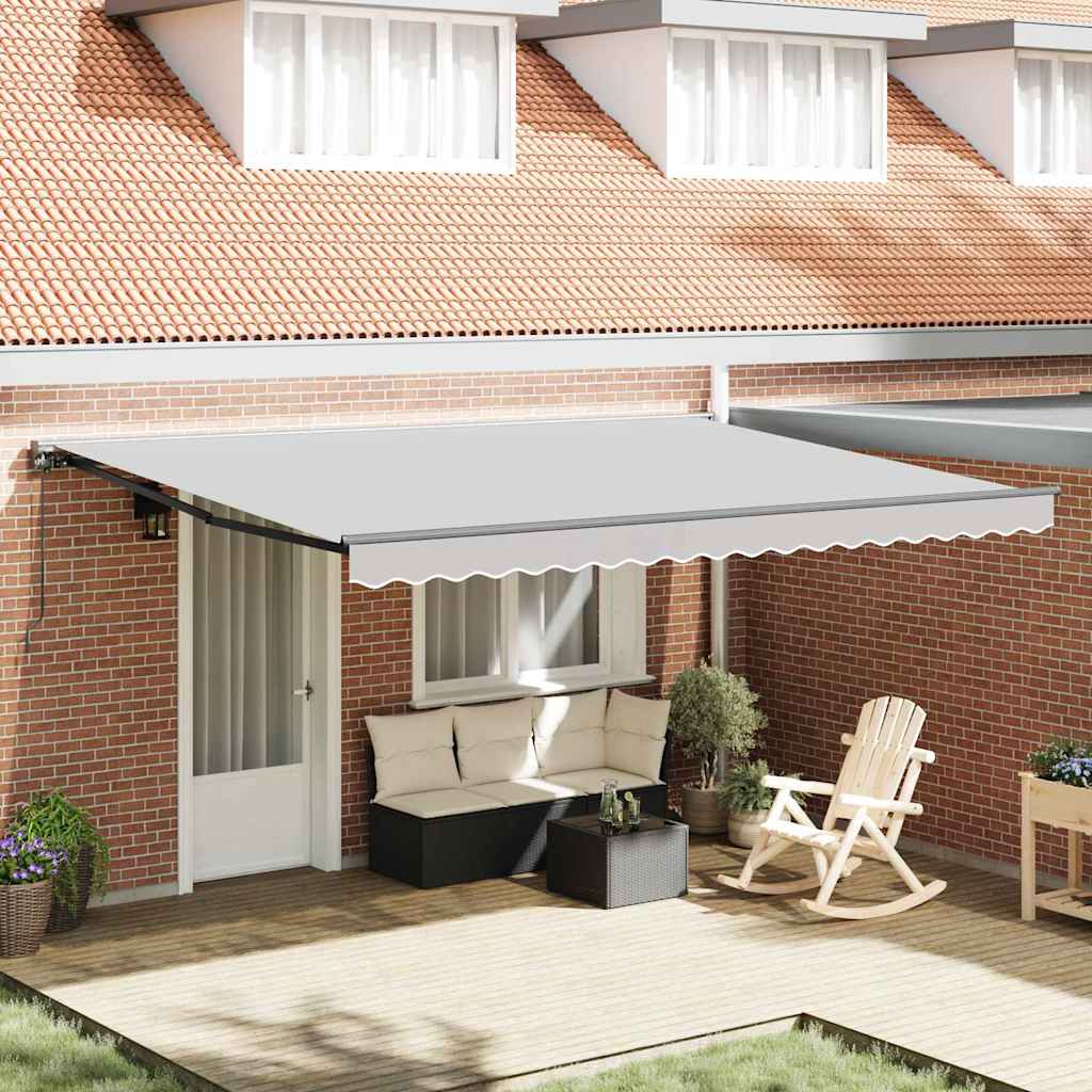 Vidaxxl Seitengestell Anthrazit 4 × 3 m pulverbeschichteter Stahl
