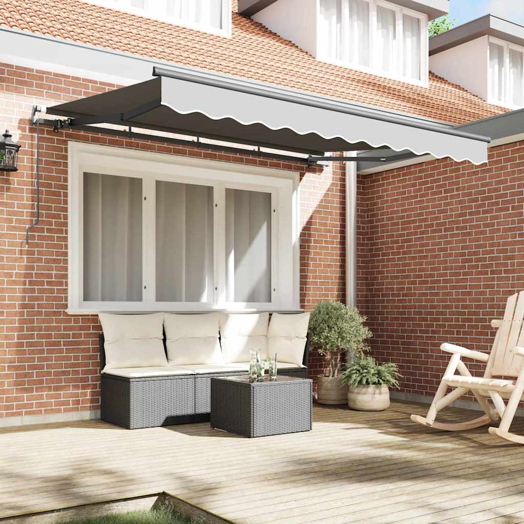 Vidaxxl Seidenrahmen Anthrazit 3 x 2 m Metall