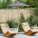 Vidaxxl Gartenschirm dunkelgrau ø 270 x 260 cm Bambus