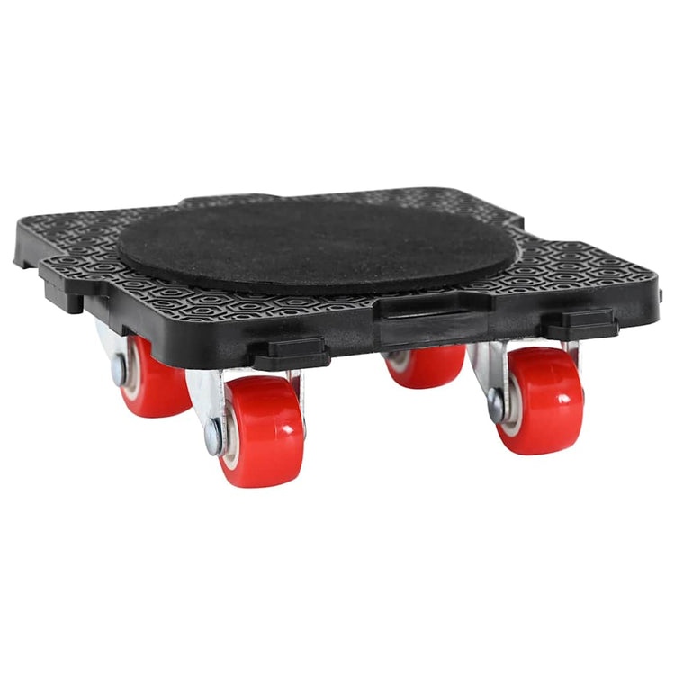 VidaXL Möbelrollen 4 Stück mit Heber 13,5x13,5x4,2 cm 300 kg schwarz