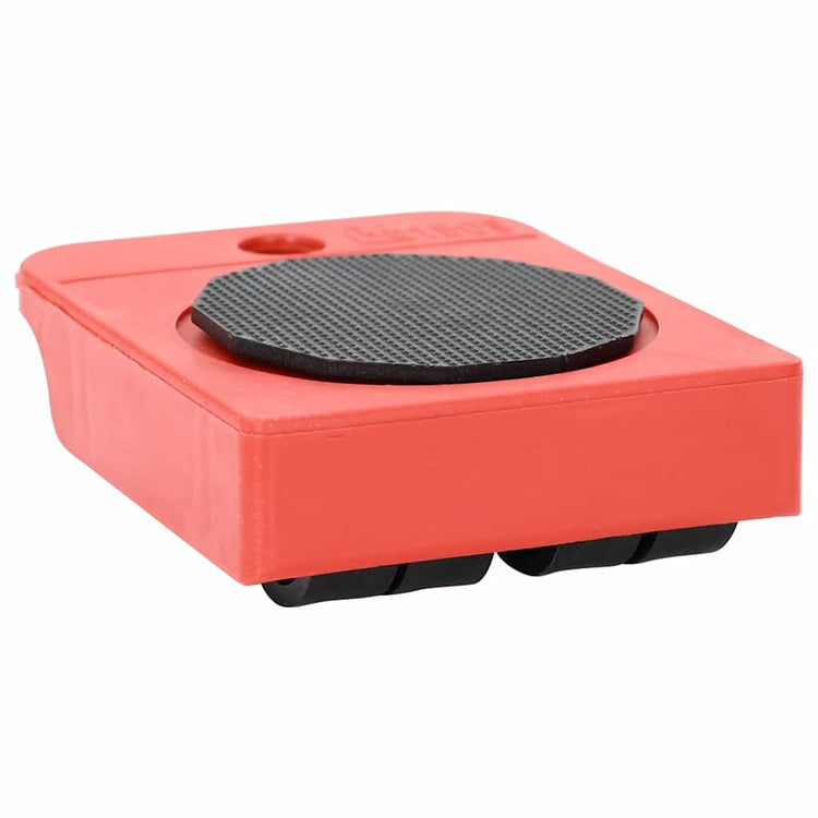 VidaXL Möbelrollen 8 Stück mit Heber 9,8x7,5x3 cm 150 kg rot