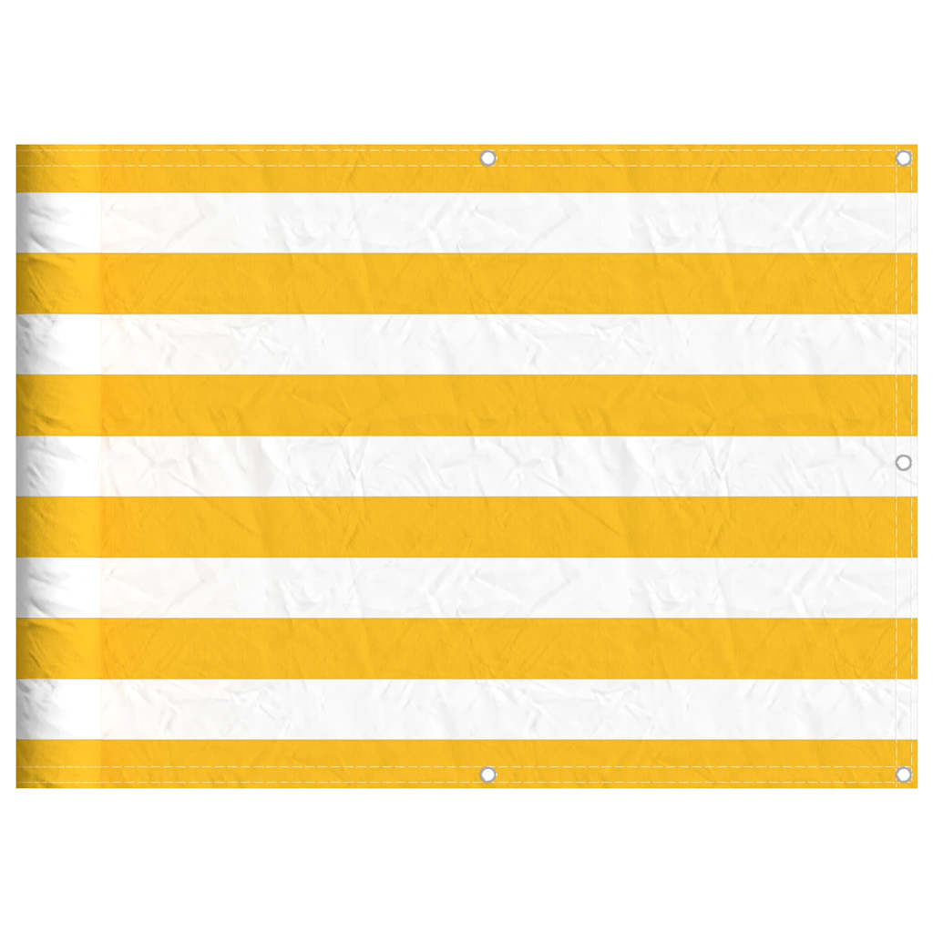 Vidaxxl Balkonschirm gelb-weiß gestreift 75x700 cm