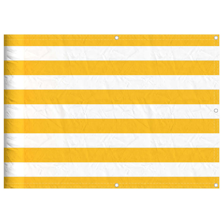 Vidaxxl Balkonschirm gelb-weiß gestreift 75x700 cm