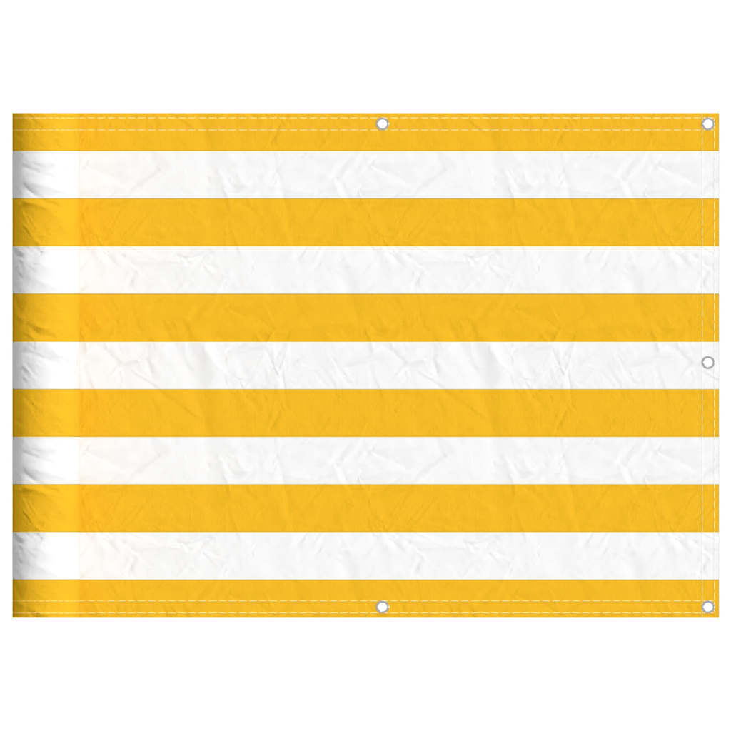 Vidaxx Balkonschirm gelb-weiß gestreift 75x800 cm