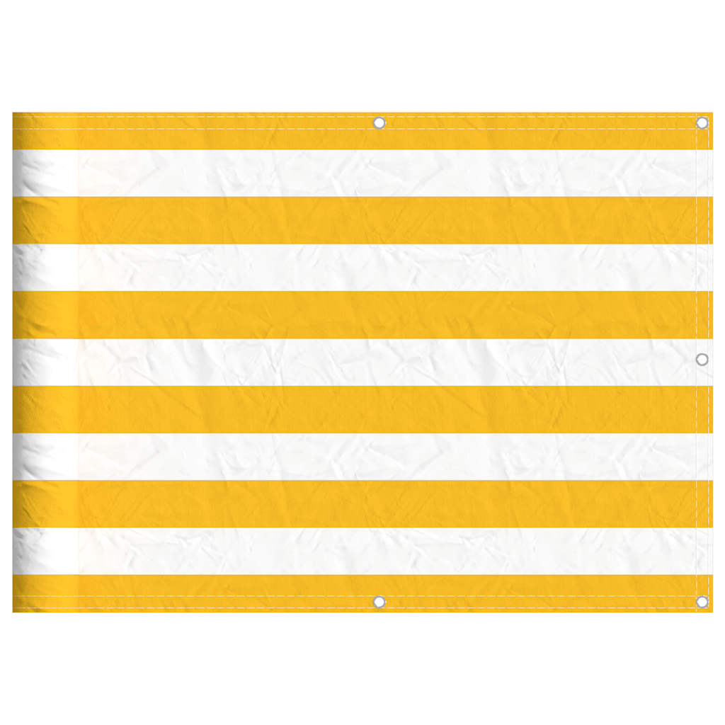 Vidaxx Balkonschirm gelb-weiß gestreift 75x1000 cm