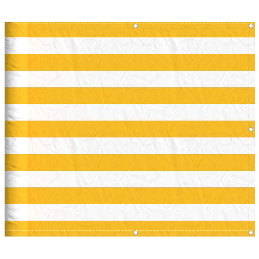 VidaXL Balkonschirm gelb-weiß gestreift 90x800 cm