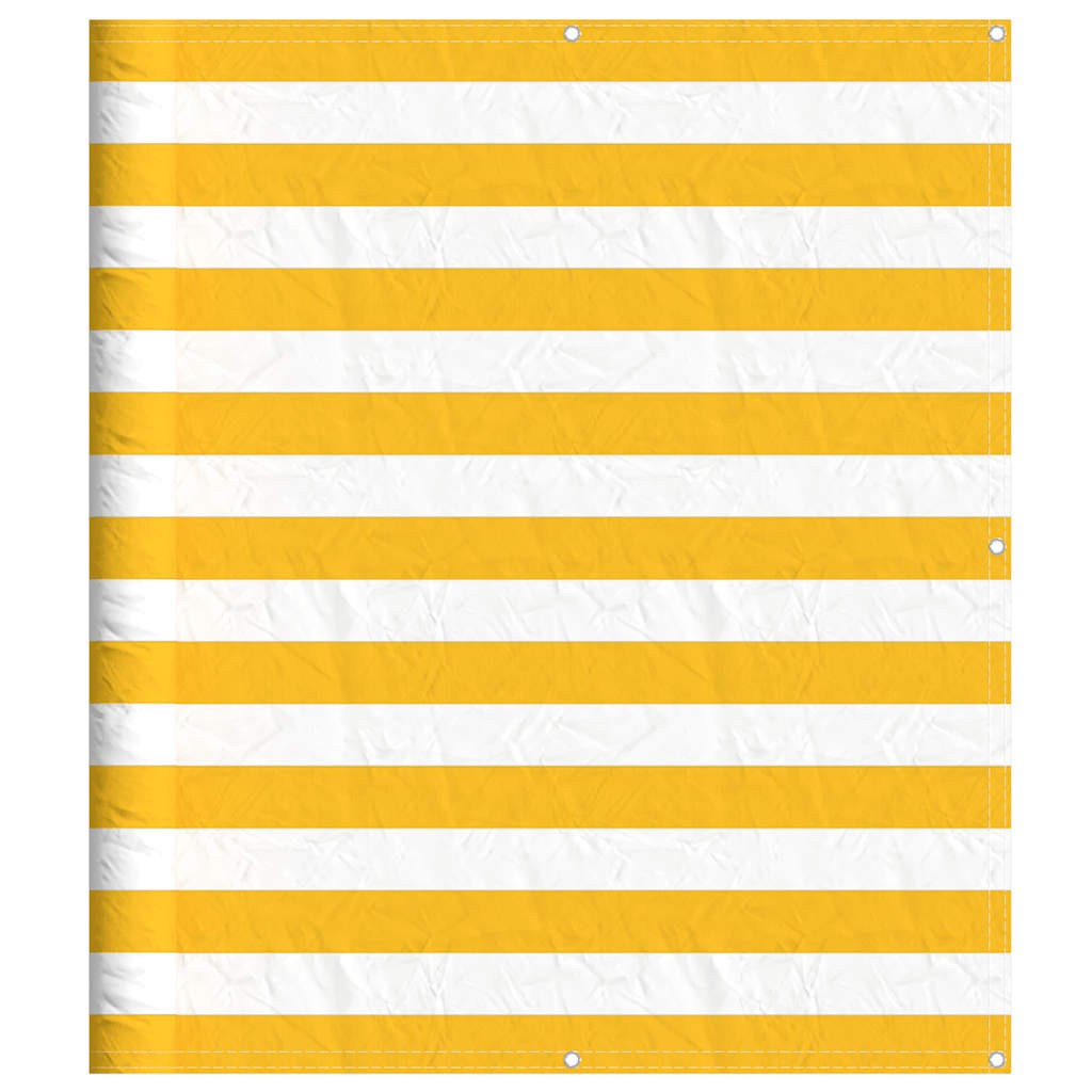 Vidaxx Balkonschirm gelb-weiß gestreift 120x700 cm