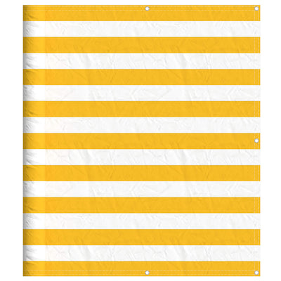 Vidaxx Balkonschirm gelb-weiß gestreift 120x700 cm