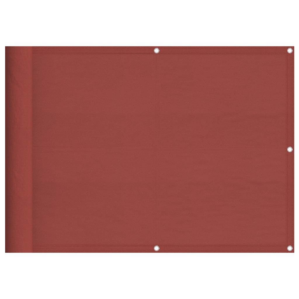 Vidaxx Balkonschirm Terrakotta 75x1000 cm 100 % Polyester Oxford