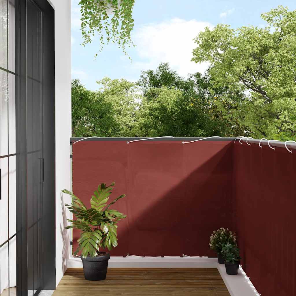 Vidaxx Balkonschirm Terrakotta 120x1000 cm 100 % Polyester Oxford