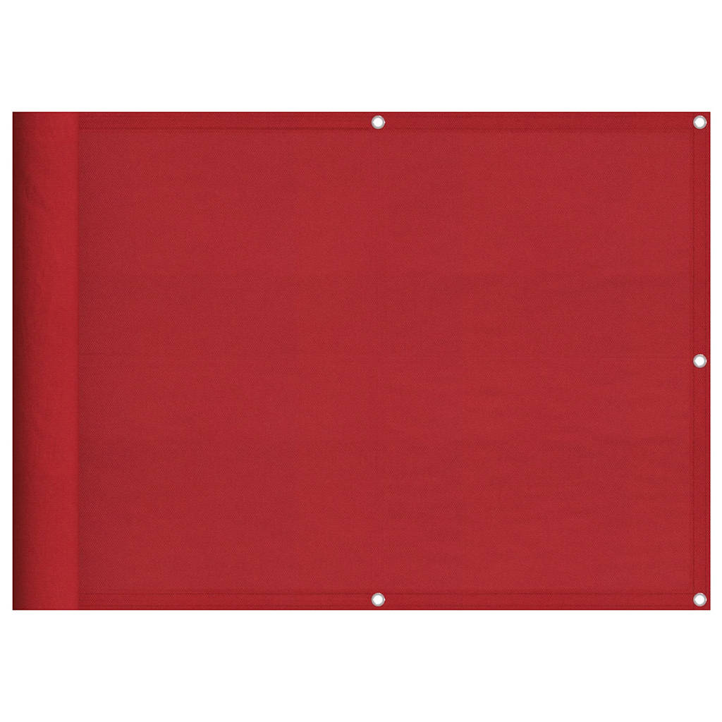 Vidaxx Balkonschirm rot 75x800 cm 100 % Polyester Oxford