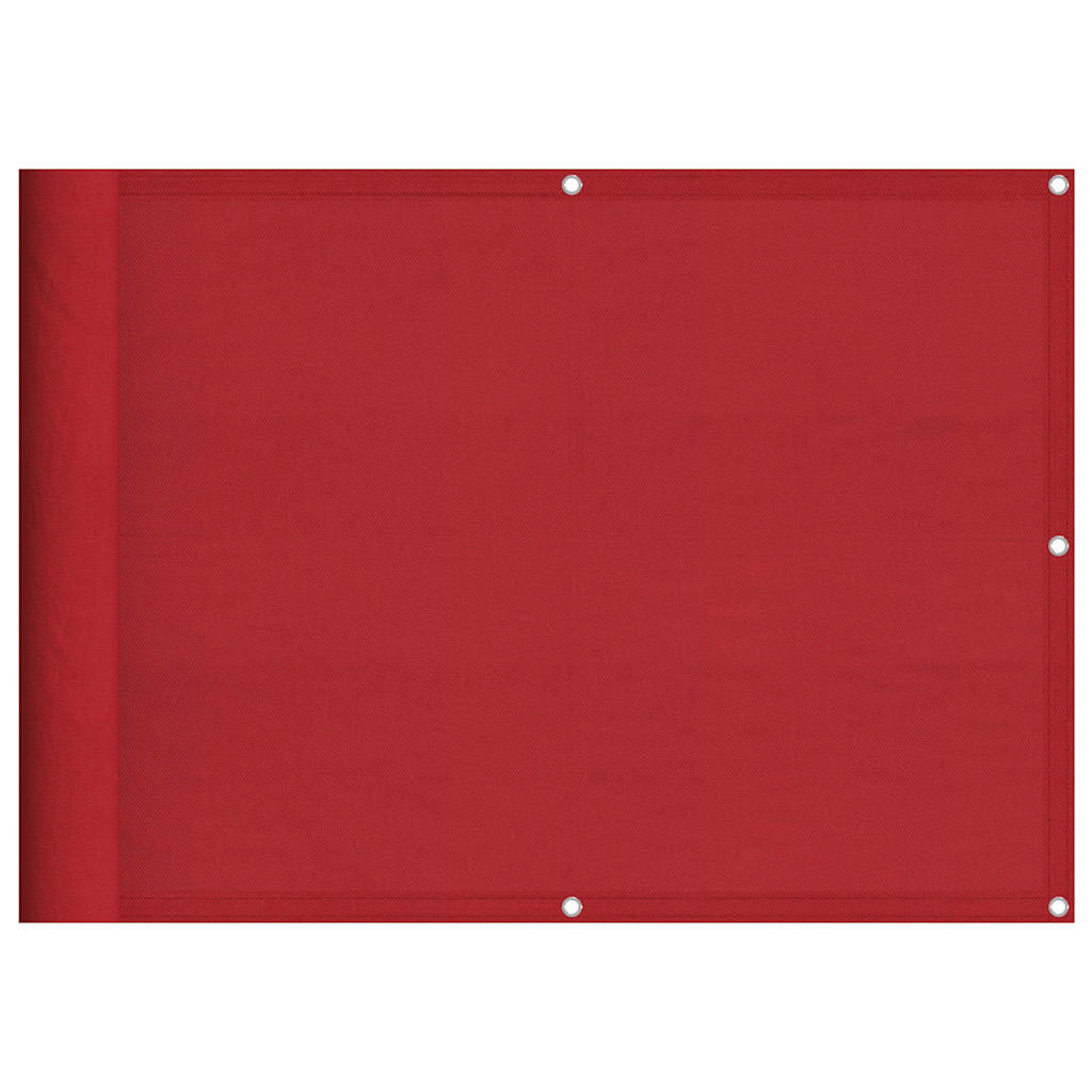 Vidaxx Balkonschirm rot 75x1000 cm 100 % Polyester Oxford