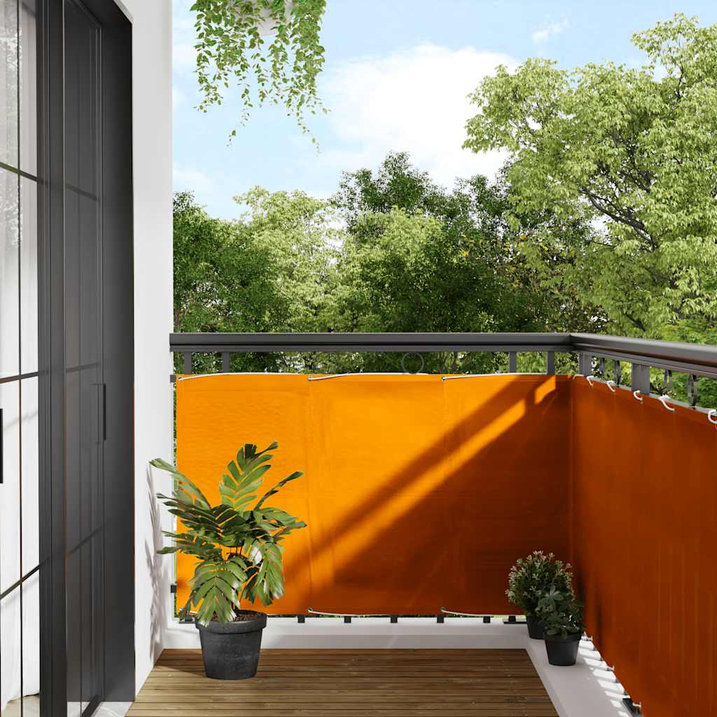 Vidaxx Balkonschirm Orange 90x700 cm 100 % Polyester Oxford