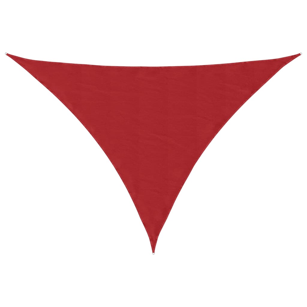 VidaXL Sonnensegel rot 7x5x5 m 100 % Polyester Oxford