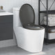 Vidaxl WC-Sitz Anthrazit 47 x 37 x 4 cm Duroplast