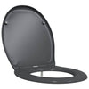 Vidaxl WC-Sitz Anthrazit 47 x 37 x 4 cm Duroplast