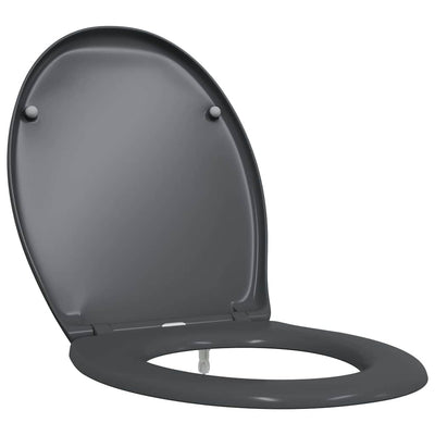 Vidaxl WC-Sitz Anthrazit 47 x 37 x 4 cm Duroplast