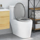 Vidaxl WC-Sitz grau 47 x 37 x 4 cm Duroplast