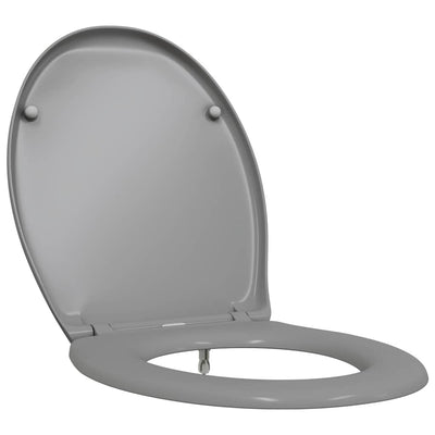 Vidaxl WC-Sitz grau 47 x 37 x 4 cm Duroplast