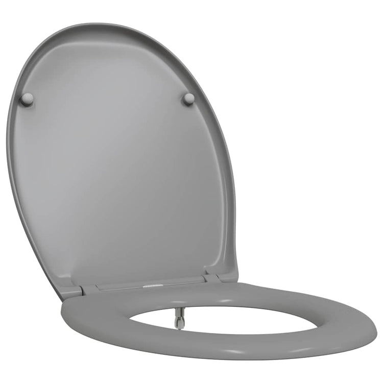Vidaxl WC-Sitz grau 47 x 37 x 4 cm Duroplast